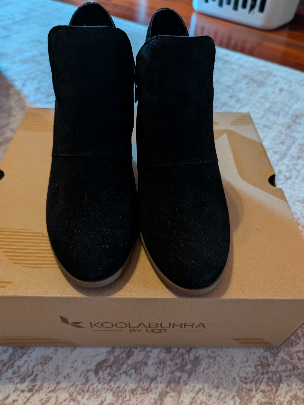 Koolaburra Black Suede Ankle Booties